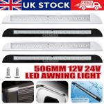 Waterproof LED Awning Light 12V 24V 506mm Strip Lamp Caravan Motorhome Van Boat