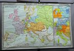 Vintage Picture Poster Geographical Wall Chart History Map Europe 1815-1871