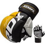 RDX MMA Sparring Gloves Martial Arts, Muay Thai, Kickboxing -  Yellow - Medium