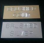 BRUSHED/MATT ENGRAVED SELF ADHESIVE TROPHY PLAQUE PLAQUES  PICTURE FILM CELLS
