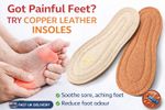 COPPER insoles for Arthritis, rheumatoid pain, better blood circulation,leg pain