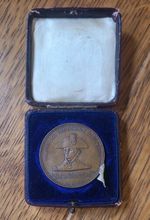 RARE BOXED 1897 FOUDROYANT MEDAL. Struck From Copper Of Vessel. Nautical. Navy.