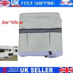 6Mx60cm ADJUSTABLE Organiser Caravan Draught Skirt W/ Storage Pockets Motorhome