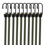 10-40pcs Heavy Duty Elastic Bungee Cords Hooks Multi-Purpose Luggage Straps New