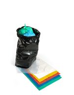Refuse Sacks Black & Coloured. Strong Rubbish Bin Bags Heavy Duty 18 x 29 x 39