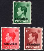 1936 Edward VIII Definitives Morocco Agencies TANGIER SG241-3 Unmounted Mint MNH