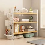 Adjustable Desktop Bookshelf Strong Bearing Capacity Multi-Tier Desk Shelf