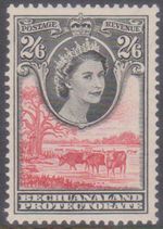 (F248-75) 1955 Bechuanaland protectorate 2/6d QEII MLH (BY)