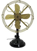 Vintage Brass Desk Fan – Royal Navy Style Decorative Table Fan