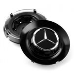 1x 147mm Black Wheel Centre Cap For Mercedes C63 Style Wheel 147 - C-1028