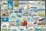 SHIPS & SAILING CRAFT 50 ALL DIFFERENT STAMPS COLLECTION    15/5/26   A
