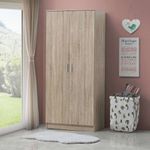 Rio Costa 2 Door Wardrobe in Sonoma Oak by TAD