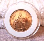 ELIZABETH II UNCIRCULATED **OLD PENNY - FINAL YEAR** YEAR 1967/VERY "LUCKY" COIN