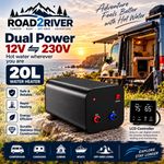 Campervan 20 L 12v/230v Dual Power Off Grid Van Boat hot Water Heater Boiler LCD