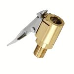 2 x Tyre Valve Air Chuck Inflator Pump Connector Adapter Brass Clip on Car 8mm