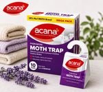 Acana Moth Traps 10 Pack Pheromone Sticky Glue Boards Non Toxic Clothes Moths