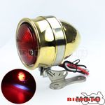 LED Brass Stop Tail Light Projector For Cafe Racer custom Bobber Chopper