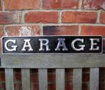 GARAGE sign garage cast sign LARGE aluminium garage mancave shed workshop VAC140