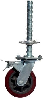 Heavy Duty Scaffold Swivel Caster Wheel with Brake Polyurethane