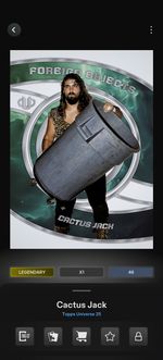 Topps WWE SLAM *DIGITAL* - Universe Foreign Objects - Cactus Jack