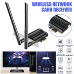 WiFi 6 AX5400 Bluetooth5.2 PCI-E Adapter PC TRI Band 2.4G+5G+6G Network Card UK