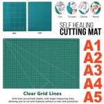 A1,A2, A3, A4 A5 Cutting Mat Non Slip Printed Grid Lines Craft Model DIY Board