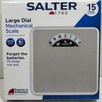 Salter 1760 Large Dial Mechanical Bathroom Scale Grey/White Plastic