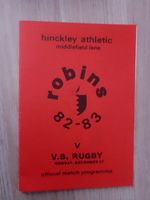 Hinckley Athletic v V.S. Rugby, West Midlands (Regional) League, 1982/3