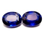 Natural Blue Sapphire 11 to 11 CT 2 PC Oval Shape Ring Size Loose Gemstone