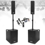 Vonyx VX-1050BT Active DJ Speaker Package 1150W Column Line Array PA System
