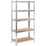 5 Tier Storage Rack Garage Racking Unit Shelving Business Tools Shelves 180 cm