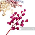 Tulisa Silk Flower Bud Wired Branch Millinery Hat Mount for Millinery