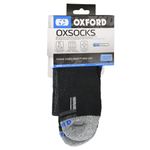 Oxford CA842 Coolmax Oxsocks Motorcycle Socks Grey Breathable Moisture Wicking