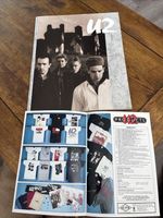 U2 THE UNFORGETTABLE FIRE 1984 CONCERT PROGRAM AND MERCH SHEET