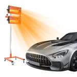 2X1000W Car Infrared Paint Heating Heater Lamp Spray/Baking Workshop Curing Lamp