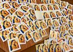 100 x GB 2nd Class (Unfranked ON PAPER, + New) 'Madonna' Christmas Stamps £87.00