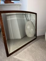 Original Antique Georgian Mirror with Carved Wood Frame 62x49