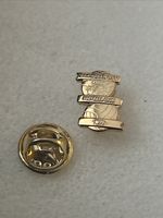 Rare Collectable Birmingham City Supporter Gold 3D Enamel Badge Small Wear Proud