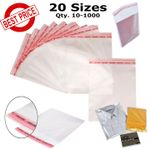 CLEAR CELLOPHANE BAGS SMALL LARGE SELF SEAL CELLO GIFT SWEET PARTY FOR CARDS