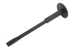 12" Cold Bolster Brick Chisel Heat Treated Masonry Shaft Rubber Guard Tool