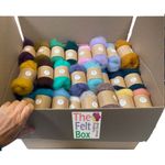 Carded Needle Felting Wool Bumper Bulk Pack Workshop The Felt Box ® Starter 105 