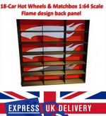 18 Car Hot Wheels & Matchbox 1:64 Scale Wall Display Shelf Toy Storage Organizer