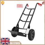 200kg Hand Truck Sack Trolley Heavy Duty Barrow Cart Folding Platform Truck Load