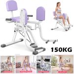 2-in-1 Hip Abductor Machine Glute & Inner Thigh Workout Equipment for Home Gym