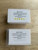 100 Pack Small Business Thank You Cards Customer Packaging Insert Cards 400gsm