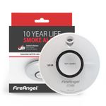 Smoke Alarm 10 Year Battery Exp 2036 FireAngel ST-750T Thermoptek Wireless Alarm