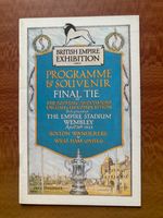 1923 FA Cup Final Bolton W v West Ham United Football Programme (2000 Reprint)