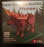 Moose Wildlife Mini Building Blocks 210 Pieces NIB