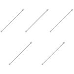 5Pcs Durable Plastic Mop Bucket Pole for Home Use Silver Mop Cleaning Tool