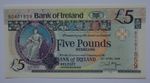 Bank of Ireland  Belfast 2008 Eire £5 Five Pounds Banknote Uncirculated